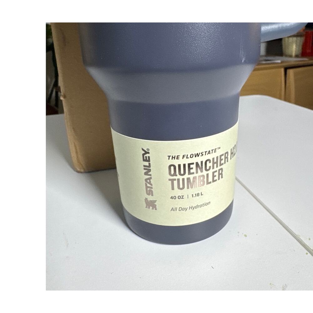 Stanley H2.0 FlowState Quencher 40oz Tumbler Cop-Twilight Blue-Brown-NEW - Picture 2 of 5